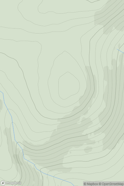 Thumbnail image for Creag a' Bhainne [Inverness to Strathspey] showing contour plot for surrounding peak